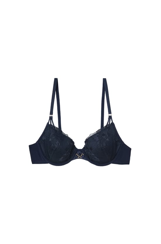 Soutien-gorge N.4 - Le coques fines en broderie florale;${refinementColor}