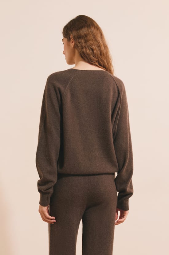 Pull avec boutons 100% cachemire;${refinementColor}
