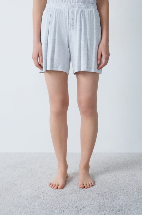 Modal Pajama Shorts;${refinementColor}