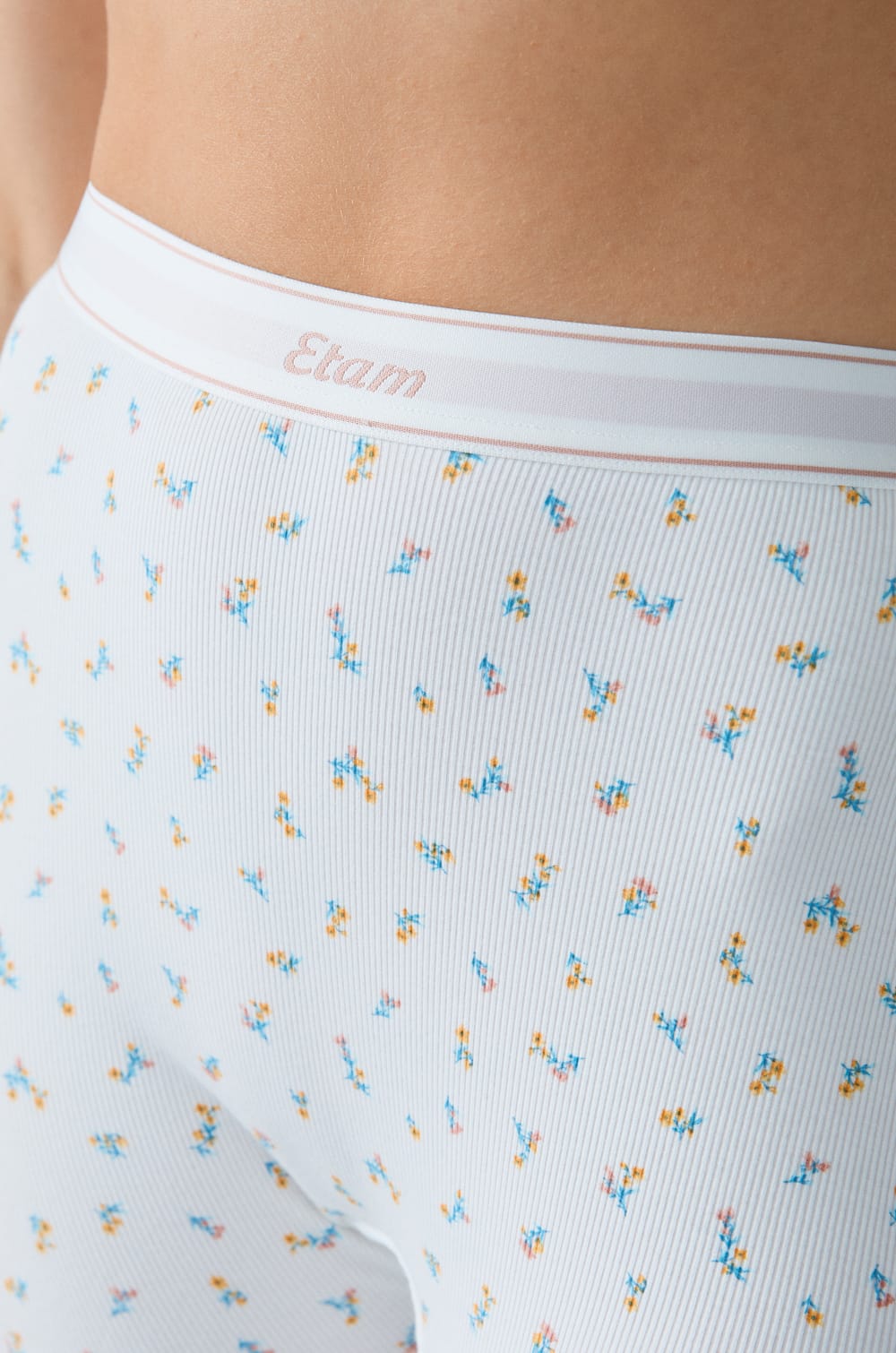 Ribbed Cotton Cycling Shorts;${refinementColor}