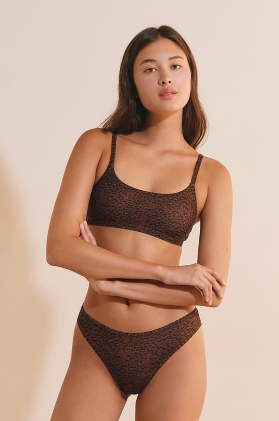 Brassi&egrave;re en microfibre &agrave; motifs l&eacute;opard;${refinementColor}