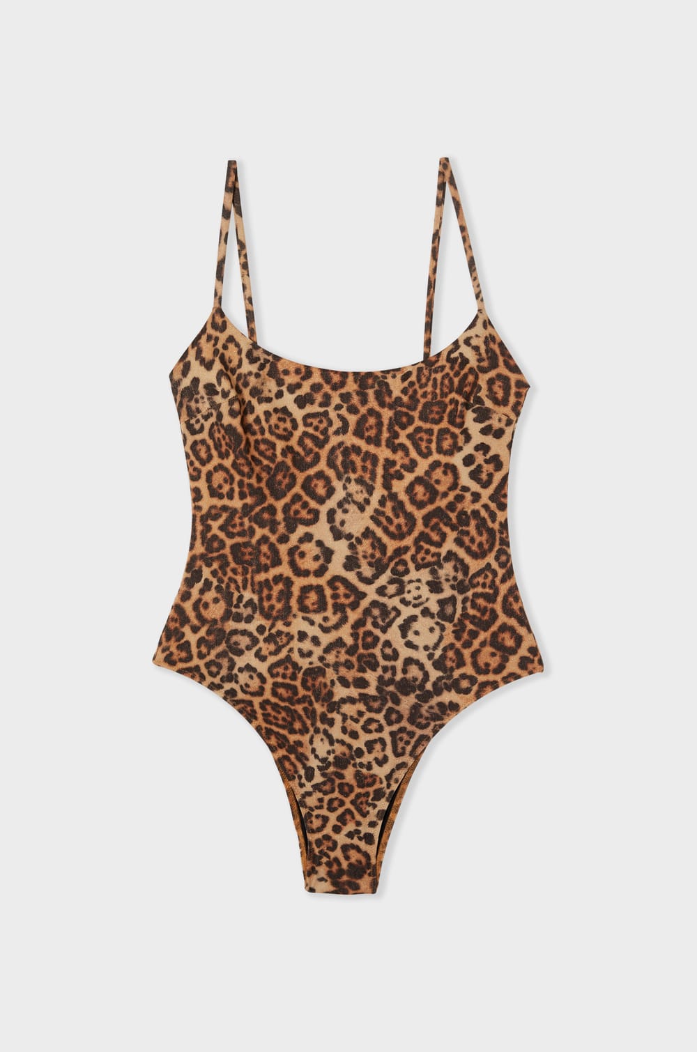 Ba&ntilde;ador de una pieza con brillo y estampado de leopardo;${refinementColor}
