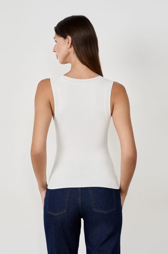 Fine Knit Tank Top;${refinementColor}