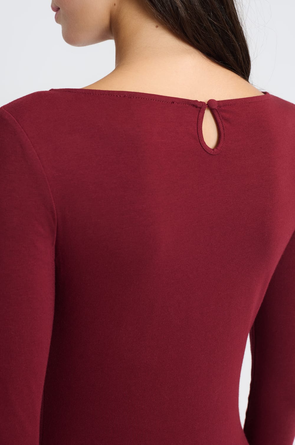 Body manches longues en coton;${refinementColor}
