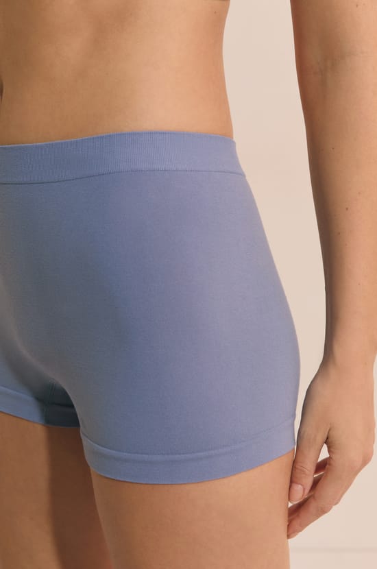 Short boyleg sans couture en coton biologique;${refinementColor}