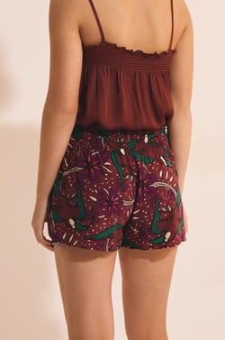 Pantal&oacute;n corto de pijama estampado;${refinementColor}