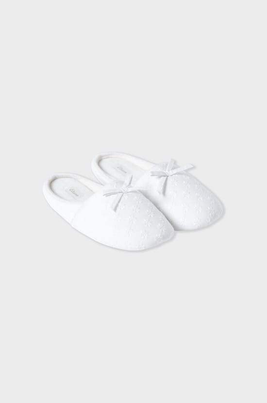 Chaussons mules &agrave; n&oelig;ud;${refinementColor}