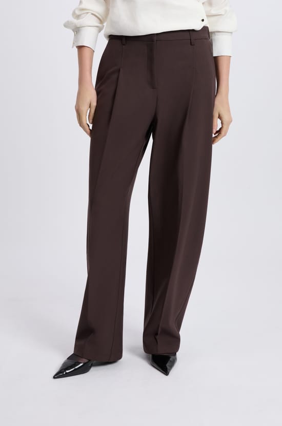 Wide Straight Trousers;${refinementColor}