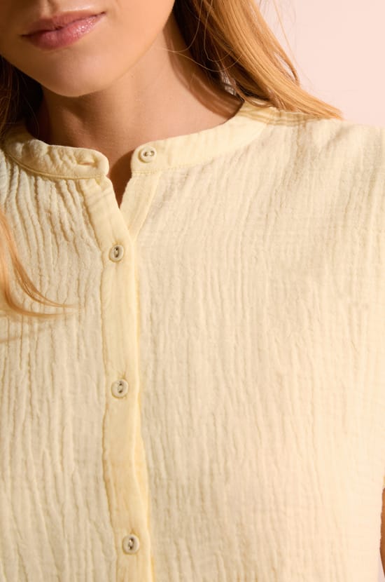 Chemise de pyjama en gaze de coton;${refinementColor}