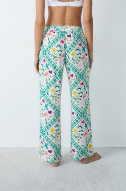 Pyžamové kalhoty s potiskem;${refinementColor}