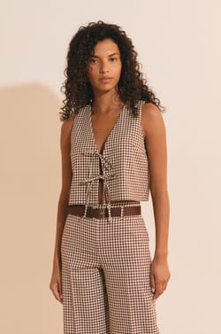Top nouable &agrave; carreaux;${refinementColor}