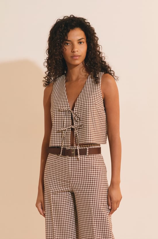Top nouable &agrave; carreaux;${refinementColor}