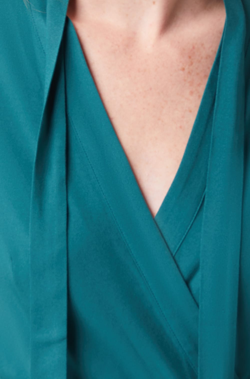 Robe avec col lavallière ILIE VERT ETAM