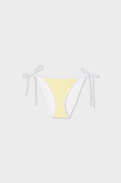 Bas de maillot de bain &agrave; imprim&eacute; vichy &agrave; nouer;${refinementColor}