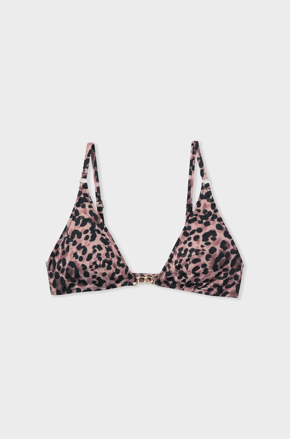 Printed triangle bikini top;${refinementColor}