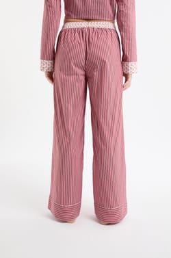 Pantal&oacute;n de pijama a rayas con algod&oacute;n;${refinementColor}