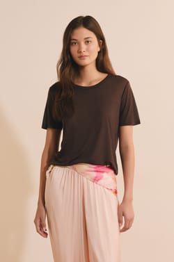 T-shirt col rond manches courtes;${refinementColor}
