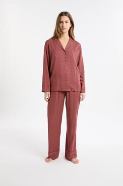 Camisa de pijama estampada;${refinementColor}