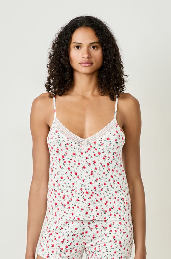 Floral Print Camisole;${refinementColor}