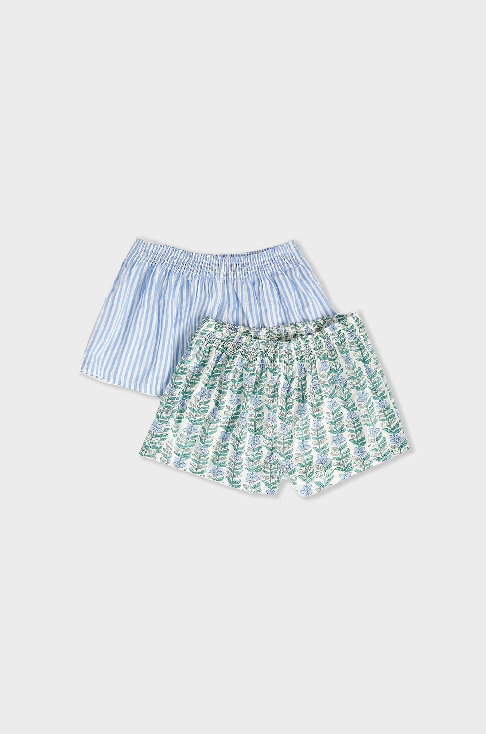 Lot de 2 shorts en coton;${refinementColor}