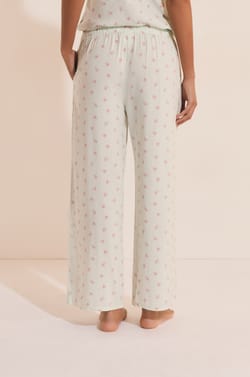 Pantacourt &agrave; motifs fleuris;${refinementColor}