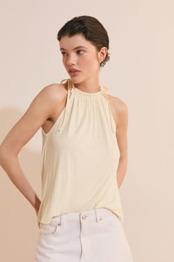 Top sans manches &agrave; nouer;${refinementColor}