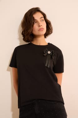 T-shirt manches courtes en coton;${refinementColor}