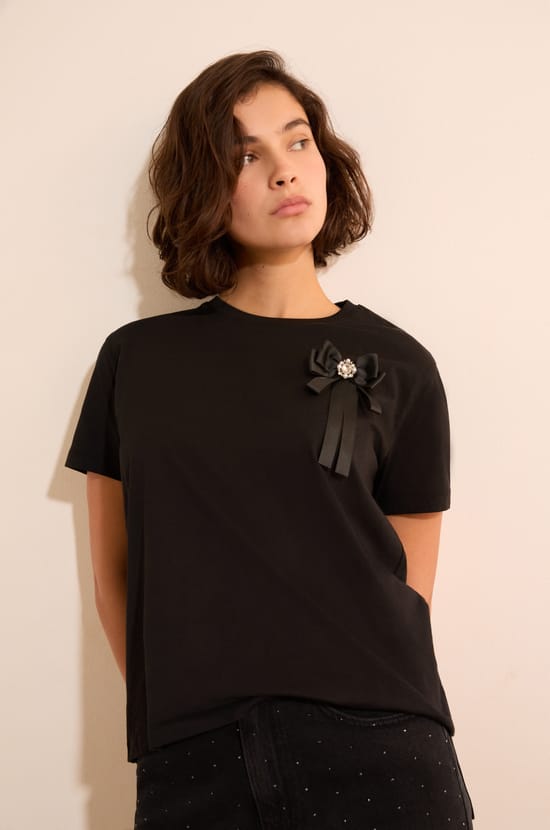 T-shirt manches courtes en coton;${refinementColor}