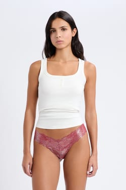 Tanga de encaje;${refinementColor}