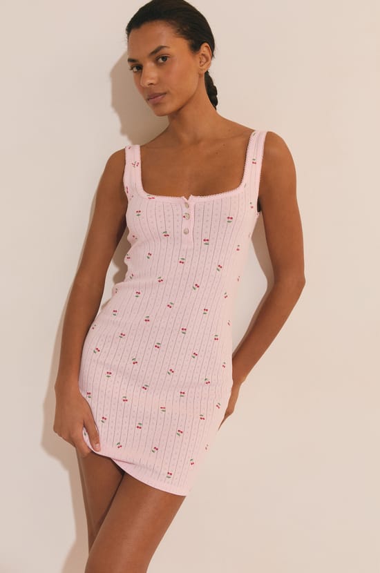 Nuisette en pointelle;${refinementColor}