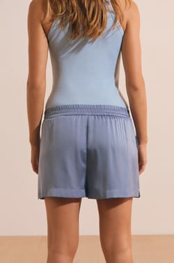 Short de pyjama satin&eacute;;${refinementColor}