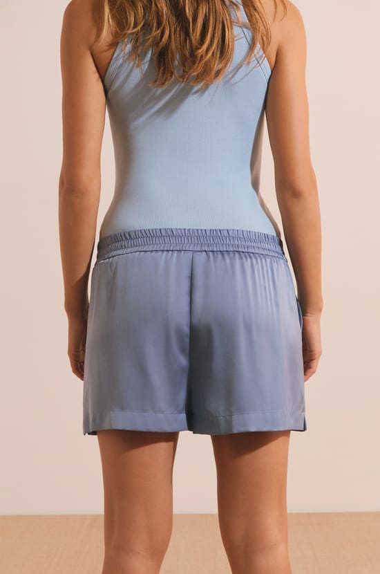 Short de pyjama satin&eacute;;${refinementColor}