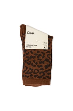 Chaussettes avec coton &agrave; motifs;${refinementColor}