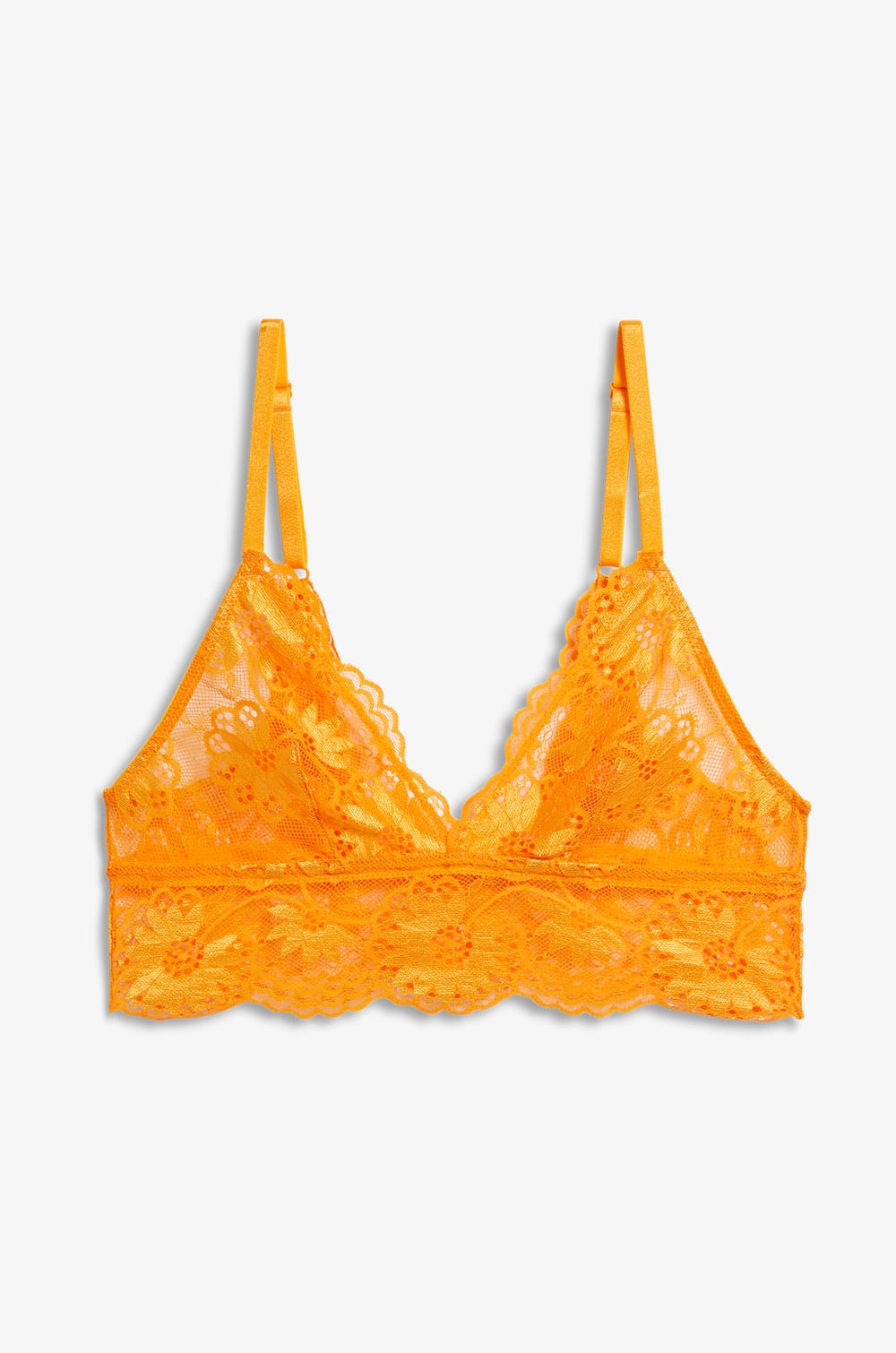 Triangle sans armatures en dentelle DAHLIA ORANGE ETAM