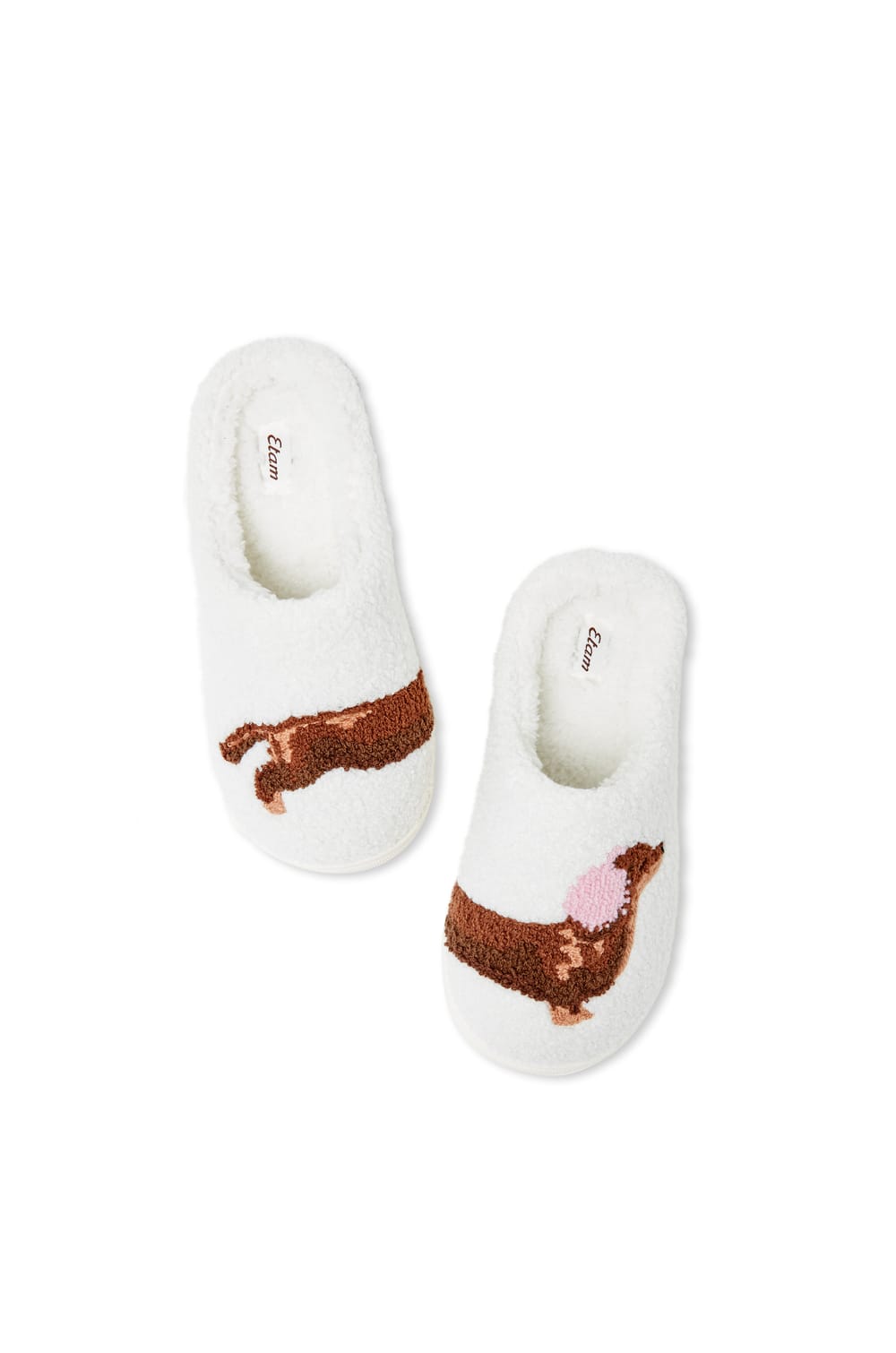 Chaussons mules  &agrave; motifs  teckel;${refinementColor}