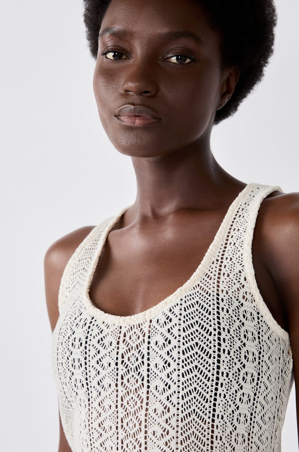 Robe longue de plage en crochet;${refinementColor}