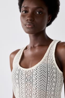 Langes Häkel-Strandkleid;${refinementColor}