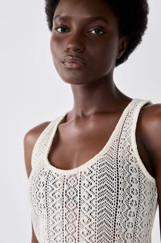 Long Beach Crochet Dress;${refinementColor}