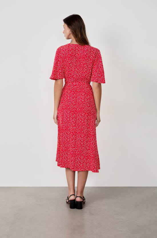 Long Polka Dot Dress;${refinementColor}