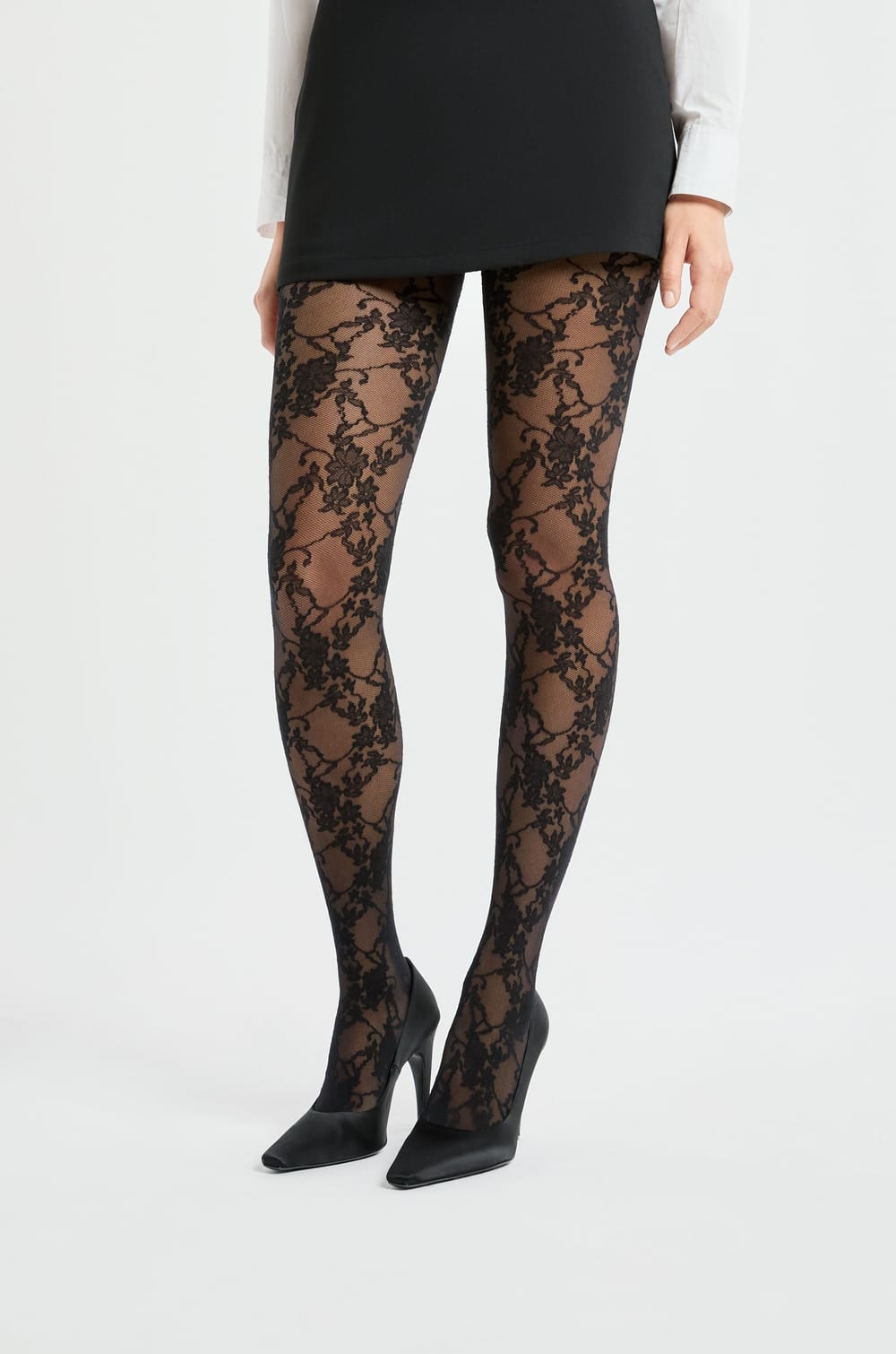 Collant semi-opaque à motifs - 30D;${refinementColor}