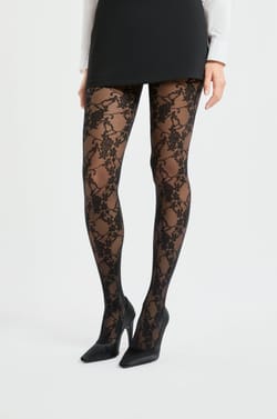 Collant semi-opaque à motifs - 30D;${refinementColor}