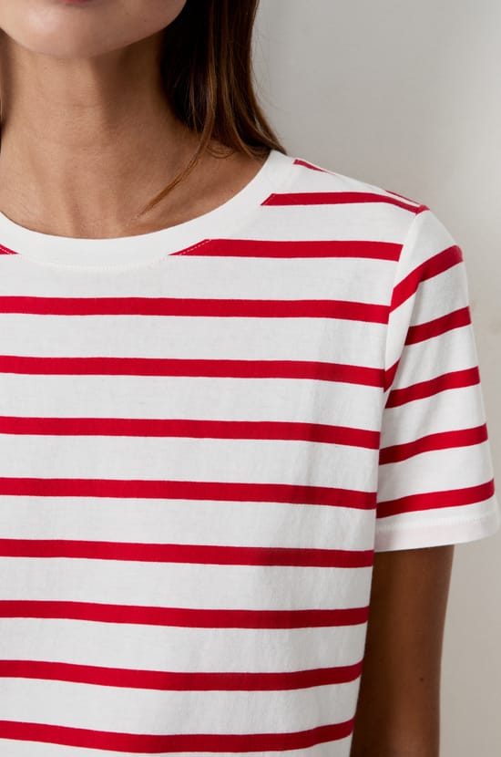 T-shirt manches courtes marinière;${refinementColor}