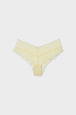 Braga brasile&ntilde;a con forma en V de encaje;${refinementColor}