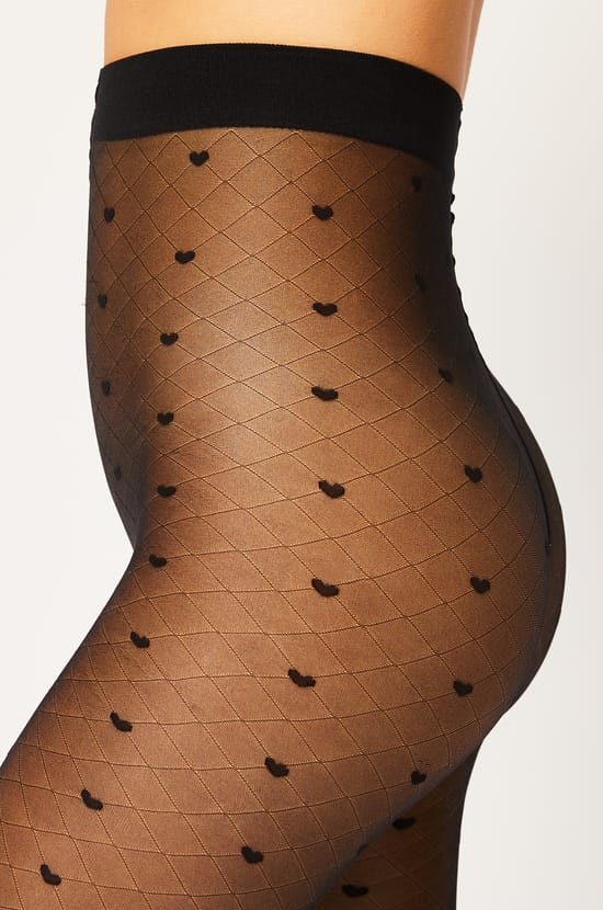 Fashion Tights with Heart Dots;${refinementColor}