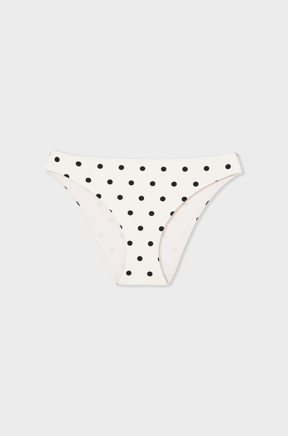 Culotte bikini bas de maillot à pois;${refinementColor}