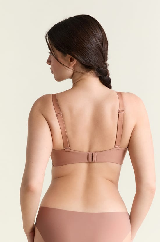 Soutien-gorge coques fines sans armatures en microfibre;${refinementColor}