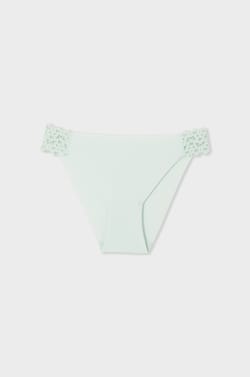 Microfibre and Lace Brief;${refinementColor}