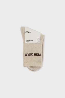 Chaussettes irrisées avec écriture;${refinementColor}