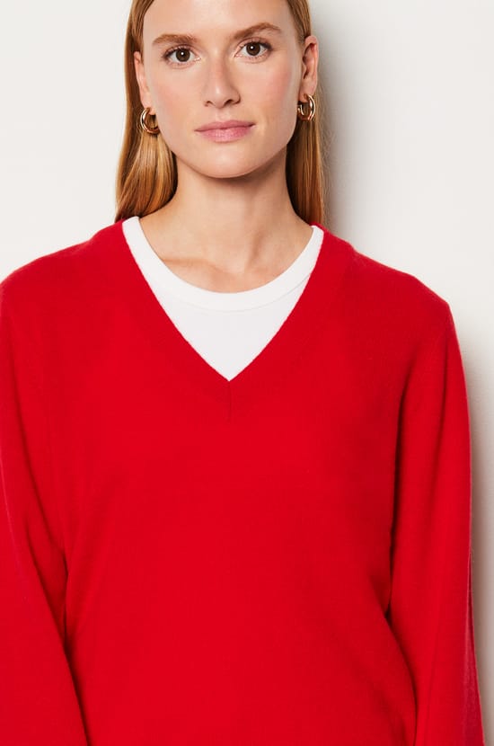 Pull col V 100% cachemire;${refinementColor}