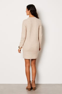 Short Knitted Dress;${refinementColor}